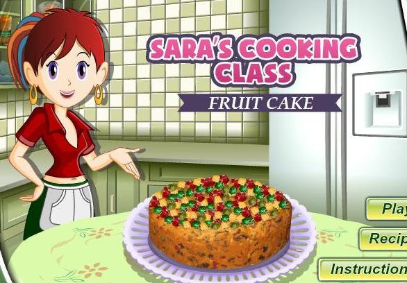 sara cooking class game fruit cake recipe online